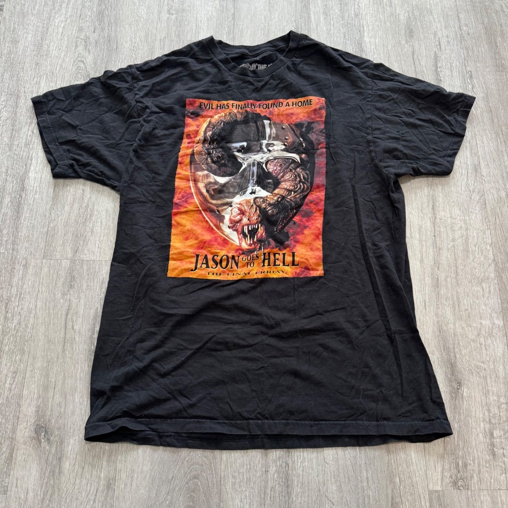 Friday the 13th Jason Goes to Hell The Final Friday Horror Movie Graphic Tee L